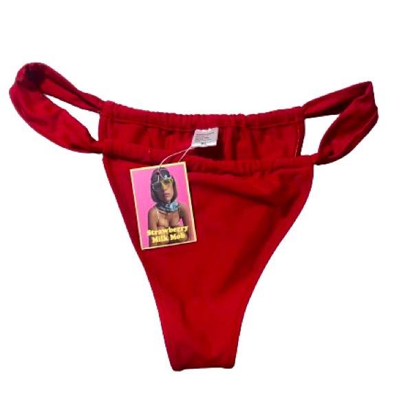 Strawberry Milk Mob Scarlet Bikini Bottom X Large Brand New Never Worn NWT ! 🍓 - Picture 7 of 13